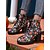 baratos Para mulheres-Botas femininas de salto grosso com estampa de Halloween e cadarço – botas de combate estilo gótico com estampa de caveira e abóbora assustadora para festas à fantasia e streetwear de outono