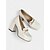preiswerte Damenhausschuhe und -halbschuhe-Gelbe Plateau-Loafer aus Lackleder für Damen mit Blockabsatz und Kettendetail – Pumps im Retro-Stil der 1980er Jahre mit Absatz für Büro, Partys und Vintage-Outfits