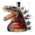 ieftine Halloween-Statuie de artă, sticlă de decantor de whisky de 330 ml, statuie monstru dinozaur ambulant, decantor de whisky monstru dinozaur, pentru tată și iubit