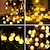 preiswerte Feiertagskettenleuchten-Solar Glühbirnen Lichterkette Außen 50 LEDs 7m Kristallball Solarlicht 6.5m 30 LEDs Außen IP65 wasserdicht 8 Modelle Lichterkette Feenlampen Solar Garten Girlanden Dekoration