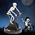 abordables Halloween-Squelette animatronique d'Halloween, squelette animatronique à vélo décoration d'Halloween, squelette animatronique drôle sur vélo de spinning, figurines sur le thème des vacances de l'homme