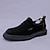 baratos Mocassins de couro premium-mocassins masculinos de camurça e couro bovino - sapatos sociais casuais clássicos para uso profissional e formal
