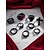 abordables Accessoires d&#039;Halloween-Ensemble de bagues gothiques en alliage acrylique pour femmes - Motif tête de mort, croix, araignée et chaîne sur le thème d&#039;Halloween avec détails noirs, parfait pour les soirées masquées et la mode alternative