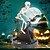 abordables Halloween-Squelette animatronique d'Halloween, squelette animatronique à vélo décoration d'Halloween, squelette animatronique drôle sur vélo de spinning, figurines sur le thème des vacances de l'homme