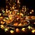 baratos Luzes interiores a pilhas e USB-Iluminação LED de Ação de Graças Luzes de Outono Abóbora 3D Folha de Bordo Bolota 2M 20LEDs Luzes de Cordão Alimentadas por Bateria Halloween Decoração de Festa Jardim Familiar Terraço Cerca