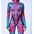 preiswerte Drucke-Gemusterte Zentai-Anzüge Cosplay Kostüm Bodysuit Drucken Karnevalskostüm Ganzkörperanzug Herren Damen Sexy Kostüm Halloween Kostüm für Leistung Party Maskerade Erwachsene