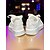 preiswerte Nachtleben Party-Weiße Strass-Sneaker für Damen mit Satinband-Schnürsenkeln und Herzanhänger – glamouröse Freizeitschuhe für Nachtleben, Clubbing und Party-Outfits