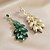 abordables Boucles d&#039;oreilles-Boucle d&#039;Oreille Créoles Le style rétro Poire Goutte ancien Mode Déclaration Des boucles d&#039;oreilles Bijoux Rose foncé / Turquoise / Rose clair Pour Mariage Soirée Fête 1 Paire