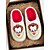 economico Per le donne-pantofole unisex da clown horror pelose con fodera in peluche rosso - comode scarpe da interno per Halloween, per feste in maschera spaventose e appassionati di film horror