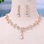 abordables Parures de Bijoux-Parure de bijoux 2 Vert Strass Alliage 1 Collier Boucles d&#039;oreilles Femmes Élégant ancien Mode Le style rétro Classique Parure de Bijoux Pour Mariage Soirée Saint-Valentin