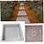 preiswerte Haushaltswaren-DIY Trittsteinform - quadratische Pflasterform, Kunststoff-Betonzementform - Werkzeuge zur Herstellung von Gartenlandschaftsziegelpedalen