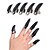 billige Halloween-tilbehør-Gotiske kloringe til kvinder med krystal-rhinestendesign – skarpe, elegante og edgy, perfekte til halloween, kostumefester og alternativ mode