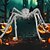 economico Halloween-decorazione di Halloween ragno da esterno grande ragno gigante ragni spaventosi decorazioni horror da giardino ragno gigante elastico spaventoso per cortile, patio, prato, giardino, finestra, bianco