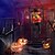 economico Halloween-Decorazione animata di Halloween, 1 pezzo di clown urlante attivato dal sensore di movimento in gabbia con occhi luminosi, spettrale oggetto di scena fantasma prigioniero per decorazioni da