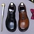baratos Sapatos Sociais Clássicos-Sapatos sociais oxford masculinos de couro legítimo - design brogue clássico de couro bovino de primeira camada, sapatos sociais formais com cadarço para escritório, casamentos e trajes profissionais