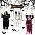 economico Halloween-decorazioni di Halloween per esterni, effetti vocali spaventosi, decorazioni a led sospese, scheletri spaventosi per esterni con occhi luminosi che si dondolano e volano per cortile, giardino, patio,