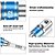 cheap Hand Tools-3Pcs Impact Driver Socket Extension Adapter Extended Converter Power Drill Hex To High Speed Nut Male Square Wrench 1/4 3/8 1/2