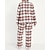 cheap Pajamas-Family Pajamas Plaid Home Print Red Long Sleeve Active Matching Outfits