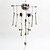 economico Halloween-Halloween teschio osso campanellino a vento decorazioni da appendere casa stregata stanza segreta creativo luminoso fantasmi da appendere atmosfera horror oggetti decorativi