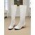 baratos Botas da moda-Botas femininas de cano médio com renda branca e saltos vazados dourados esculpidos - botas de malha de estilo elegante para casamentos, festas no jardim e cosplay vitoriano