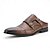 billige Tresko til herrer-herresko med dobbel munkrem, slip-on loafers, casual forretningssko til kontoret og hverdagsbruk