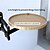 economico Forniture per la casa-tavolino telescopico pieghevole con ripiani sospesi - altezza regolabile, design compatto e portatile per l&#039;uso accanto al letto, sul lato o sul pavimento, struttura in acciaio resistente &amp;piano in