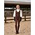 abordables Botas para montar-Botas de montar hasta la rodilla de piel sintética marrón para mujer con hebillas y cordones: calzado rústico y elegante de inspiración ecuestre para montar a caballo, paseos por el campo y salidas