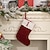 abordables Medias &amp; Sujetadores-Medias navideñas de punto rojo con diseño de letras, tamaño mediano, con alfabeto bordado, para regalar en casa, chimenea, decoración festiva para fiestas navideñas.