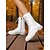 abordables Bottes de combat-Bottes de combat blanches à lacets pour femmes avec fermeture éclair latérale, chaussures de mode urbaine élégantes