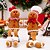 cheap Collectible Figurines-Christmas Plush Decoration Gingerbread Man Plush Doll Hanging Leg Design Christmas Cookie Man Stuffed Ornament Festive Holiday Window Display Decoration Christmas Party Home Decor Gift