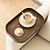 abordables Suministros para el hogar-Mesa auxiliar plegable con brazo de sofá de bambú estilo art déco, mesa auxiliar portátil con clip, estructura de metal, no necesita electricidad, estante para bebidas de bambú marrón para sofás y