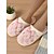 preiswerte Damenslipper &amp; Flip-Flops-Rosa Plüsch-Hausschuhe für Damen – pelzige Winterpantoffeln mit Satinschleife für Schlafzimmer, Wohnzimmer und gemütliches Zuhause