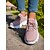 economico Sneakers da donna-scarpe da corsa Flyknit arancioni brillanti da donna: scarpe da passeggio traspiranti con lacci per fitness, viaggi e commissioni quotidiane