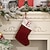 abordables Medias &amp; Sujetadores-Medias navideñas de punto rojo con diseño de letras, tamaño mediano, con alfabeto bordado, para regalar en casa, chimenea, decoración festiva para fiestas navideñas.