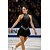 abordables Robes de Patinage Artistique-Robe de patinage artistique Femmes Fille Patinage Robe Noir Patchwork Maille Haute Élasticité Entraînement Compétition Tenue de Patinage Classique cristal pailleté Sans manches Patinage sur glace