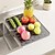 baratos Utensílios &amp; Aparelhos de Cozinha-2 tapetes de drenagem de silicone antiderrapantes para cozinha - design de drenagem integrado, resistente ao calor e fácil de limpar, adequado para bancadas, pias e geladeiras