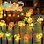 baratos Luzes interiores a pilhas e USB-Iluminação LED de Ação de Graças Luzes de Outono Abóbora 3D Folha de Bordo Bolota 2M 20LEDs Luzes de Cordão Alimentadas por Bateria Halloween Decoração de Festa Jardim Familiar Terraço Cerca