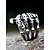 preiswerte Halloween-Zubehör-Gothic-Skelett-Handring für Herren – einzigartiges Legierungsdesign mit Totenkopfdetails, perfekt für Halloween, Kostümpartys und Gothic-Mode-Fans