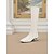 abordables Bottes à la mode-bottes extensibles hautes pour femmes avec talons de forme unique et design minimaliste, chaussures de mode urbaine chic