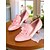 abordables Années 1920-Escarpins à nœud en satin rose pour femme avec talon chaton – Chaussures habillées de style rococo victorien du XVIIIe siècle pour cosplay, goûter et reconstitutions historiques