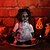 abordables Halloween-1pc décoration d'Halloween poupée ambulante commande vocale détection barre lumineuse affichage de scène de maison hantée