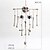economico Halloween-Halloween teschio osso campanellino a vento decorazioni da appendere casa stregata stanza segreta creativo luminoso fantasmi da appendere atmosfera horror oggetti decorativi