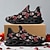 abordables Zapatos para Hombres-Zapatillas con cordones y estampado de calavera rosa para hombre: zapatos góticos informales de Halloween con suela cómoda para fiestas, cosplay y atuendos cotidianos.
