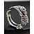 billige Halloween-tilbehør-Halloween-skeletring til kvinder — justerbar åben wrap-ring, sølvfarvet legering med gotisk punk-kranie- og knogledesign, statement-smykker til kostumefester, cosplay og bytur