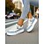 economico Sneakers da donna-nero alla moda da donna &amp;sneakers bianche robuste - scarpe perfette per il ritorno a scuola e le passeggiate nel campus &amp;abiti di classe