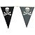 abordables Halloween-Bannière de pirate d'Halloween, crâne, drapeau de pirate, décorations de pirate, bateau de pirate, fanion, décoration pour célébration de mariage, fournitures de fête en plein air, 5 m