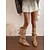 levne Slouch Boots-Dámské semišové kozačky volného střihu se šněrováním a špičatou špičkou, módní městský styl pro moderní outfity