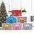 baratos Ornamentos-100 peças bolas de árvore de natal enfeites enfeites decorações de natal bola redonda oca brilhante caixa de presente conjunto para festa de fim de ano layout de cena árvore de natal acessórios de