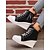 economico Sneakers da donna-sneakers da donna in denim con zeppa, allacciatura frontale e cerniera laterale, scarpe casual alte con plateau per l&#039;uso quotidiano