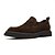 baratos Mocassins de couro premium-mocassins masculinos de camurça e couro bovino - sapatos sociais casuais clássicos para uso profissional e formal